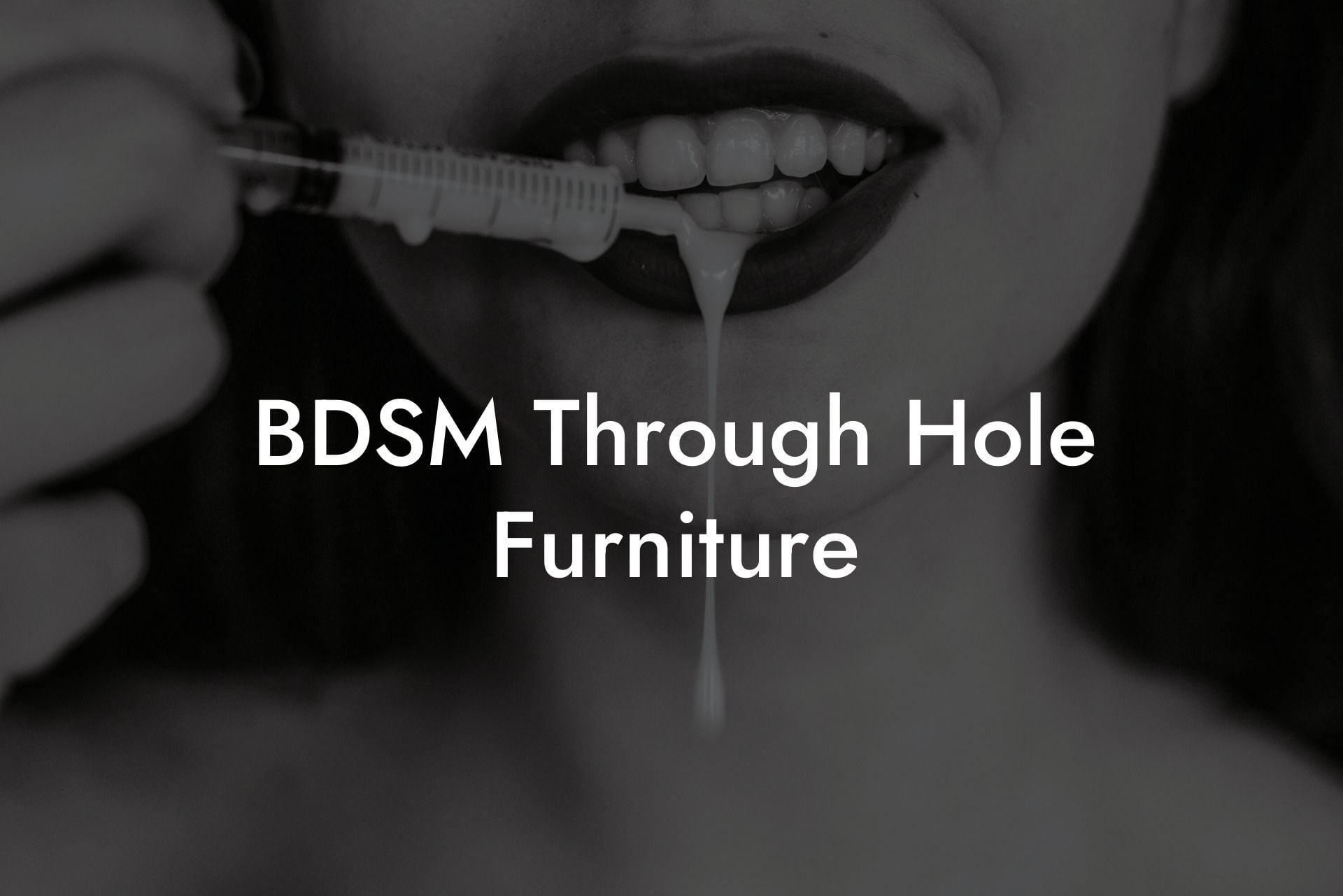 BDSM Through Hole Furniture