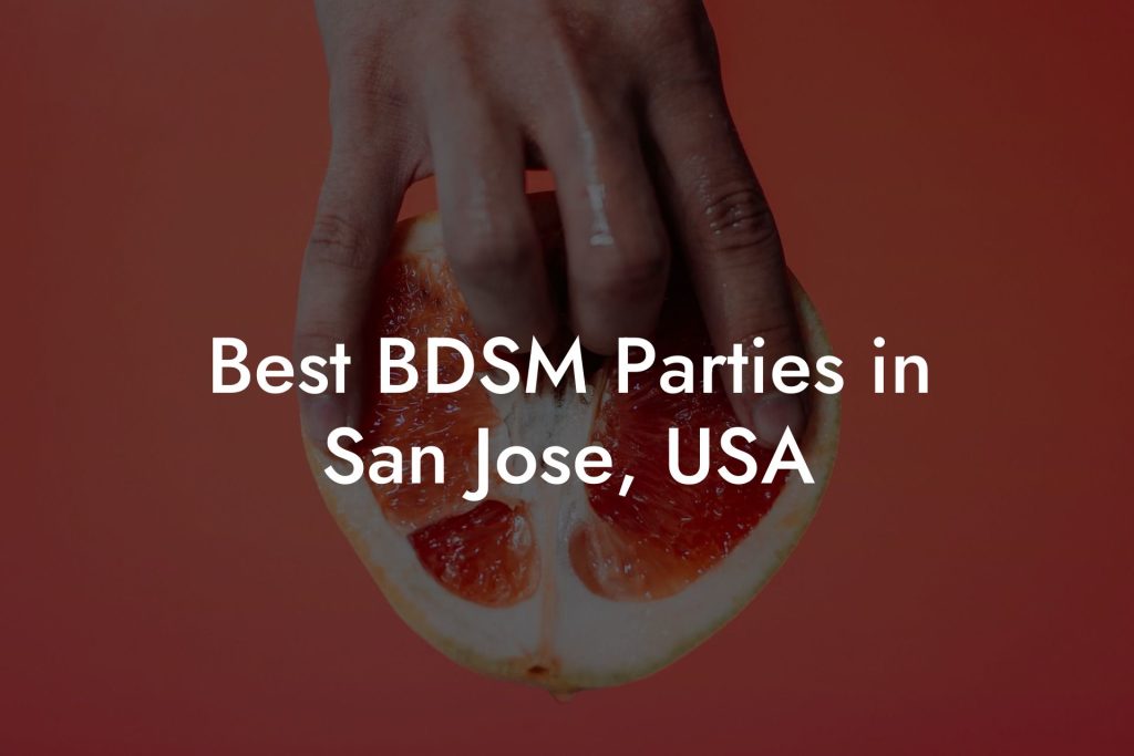 Best BDSM Parties in San Jose, USA