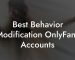 Best Behavior Modification OnlyFans Accounts