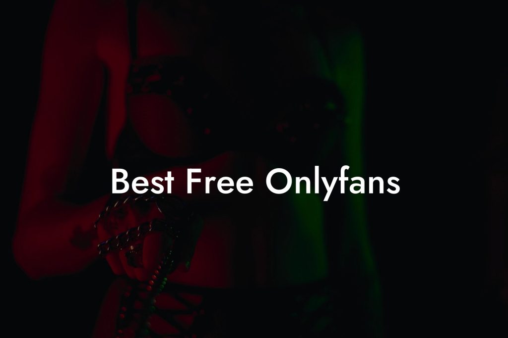 Best Free Onlyfans