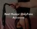 Best Humor OnlyFans Accounts
