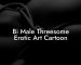 Bi Male Threesome Erotic Art Cartoon
