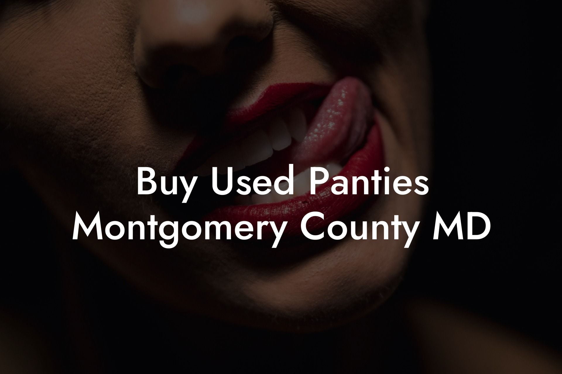 Buy Used Panties Montgomery County MD