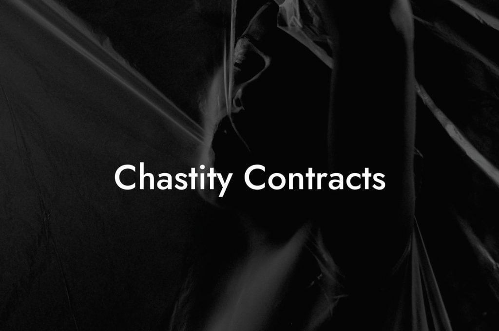 Chastity Contracts