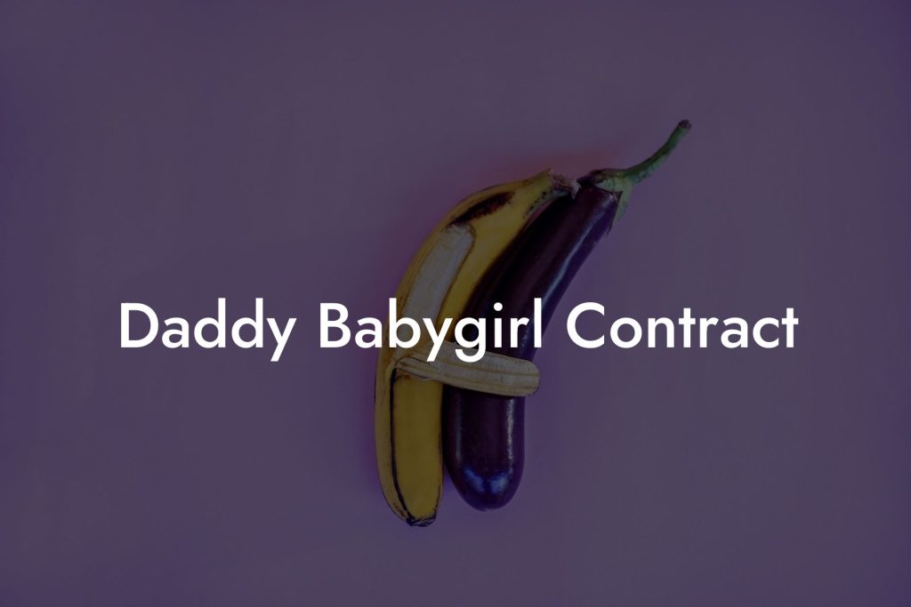 Daddy Babygirl Contract