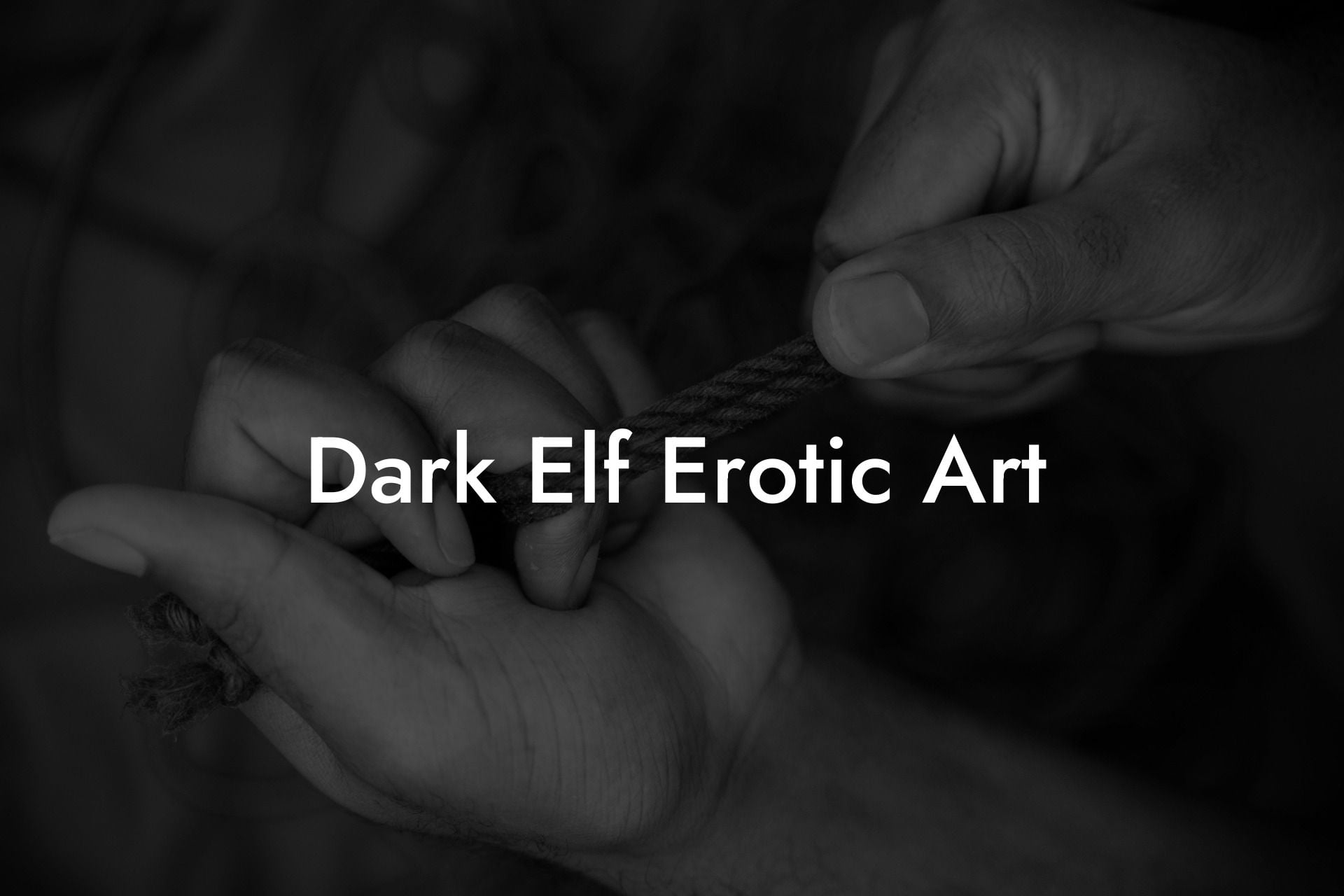 Dark Elf Erotic Art