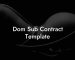 Dom Sub Contract Template