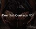 Dom Sub Contracts PDF
