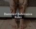 Dominant Submissive Rules