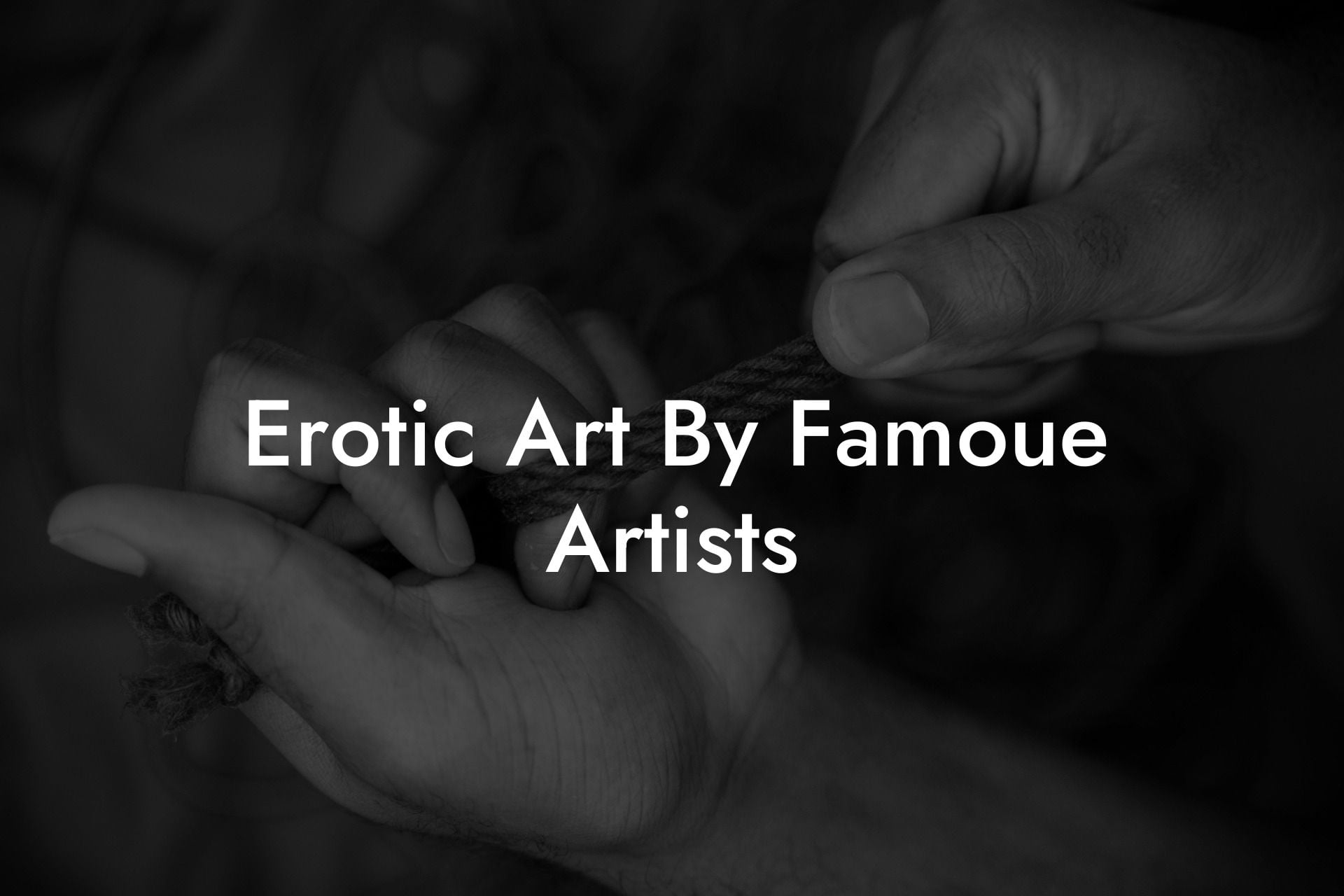 Erotic Art By Famoue Artists