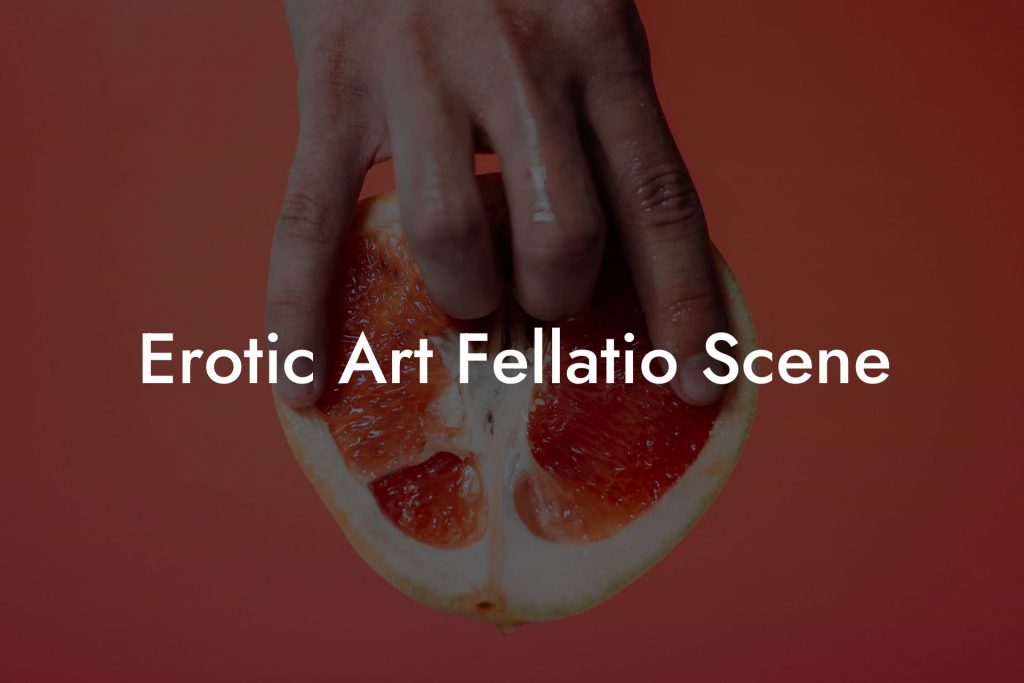 Erotic Art Fellatio Scene