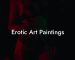 Erotic Art Paintings