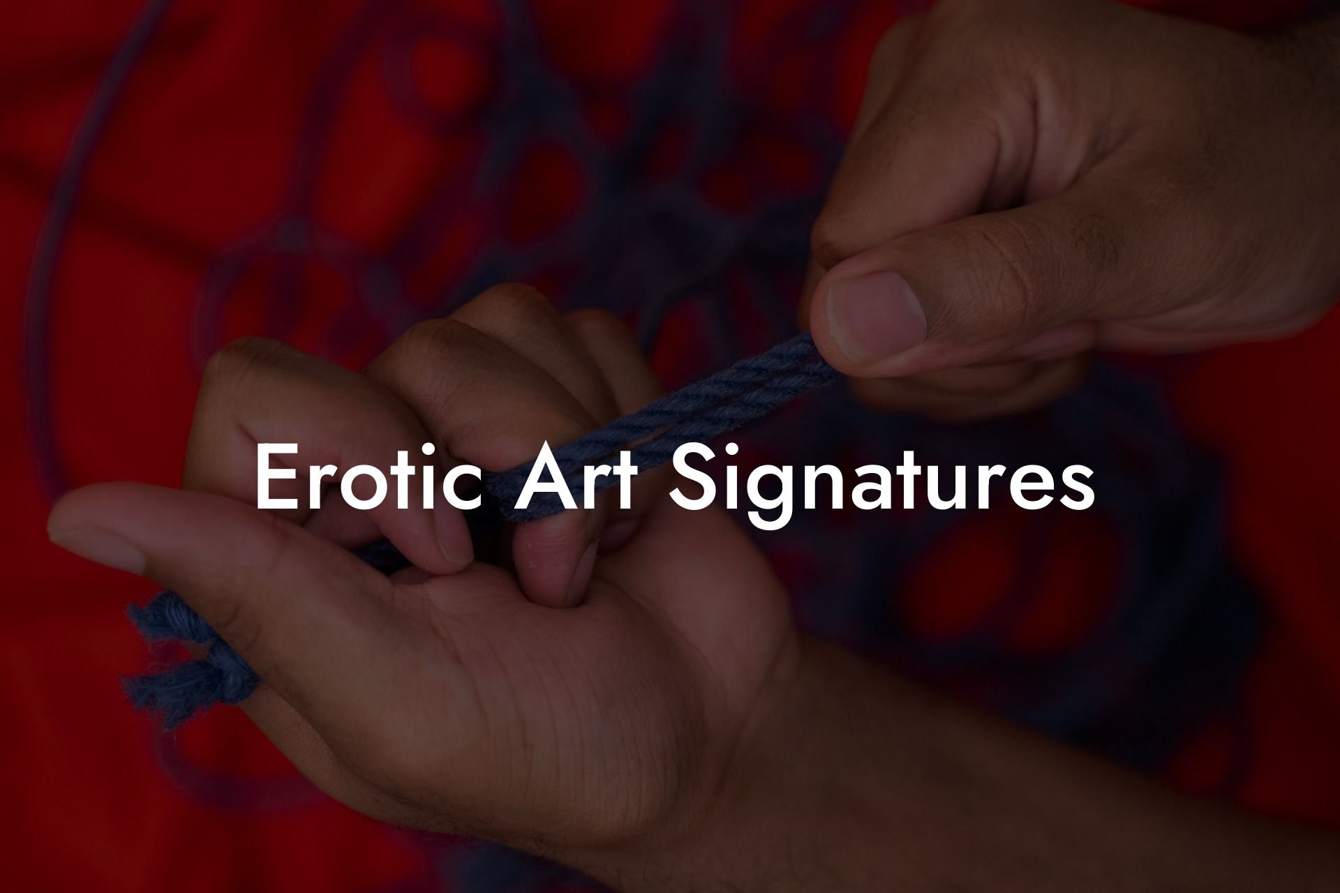 Erotic Art Signatures