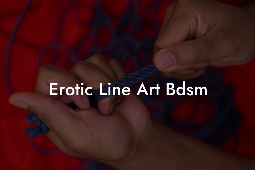 Erotic Line Art Bdsm