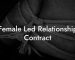 Female Led Relationship Contract