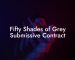 Fifty Shades of Grey Submissive Contract