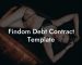 Findom Debt Contract Template