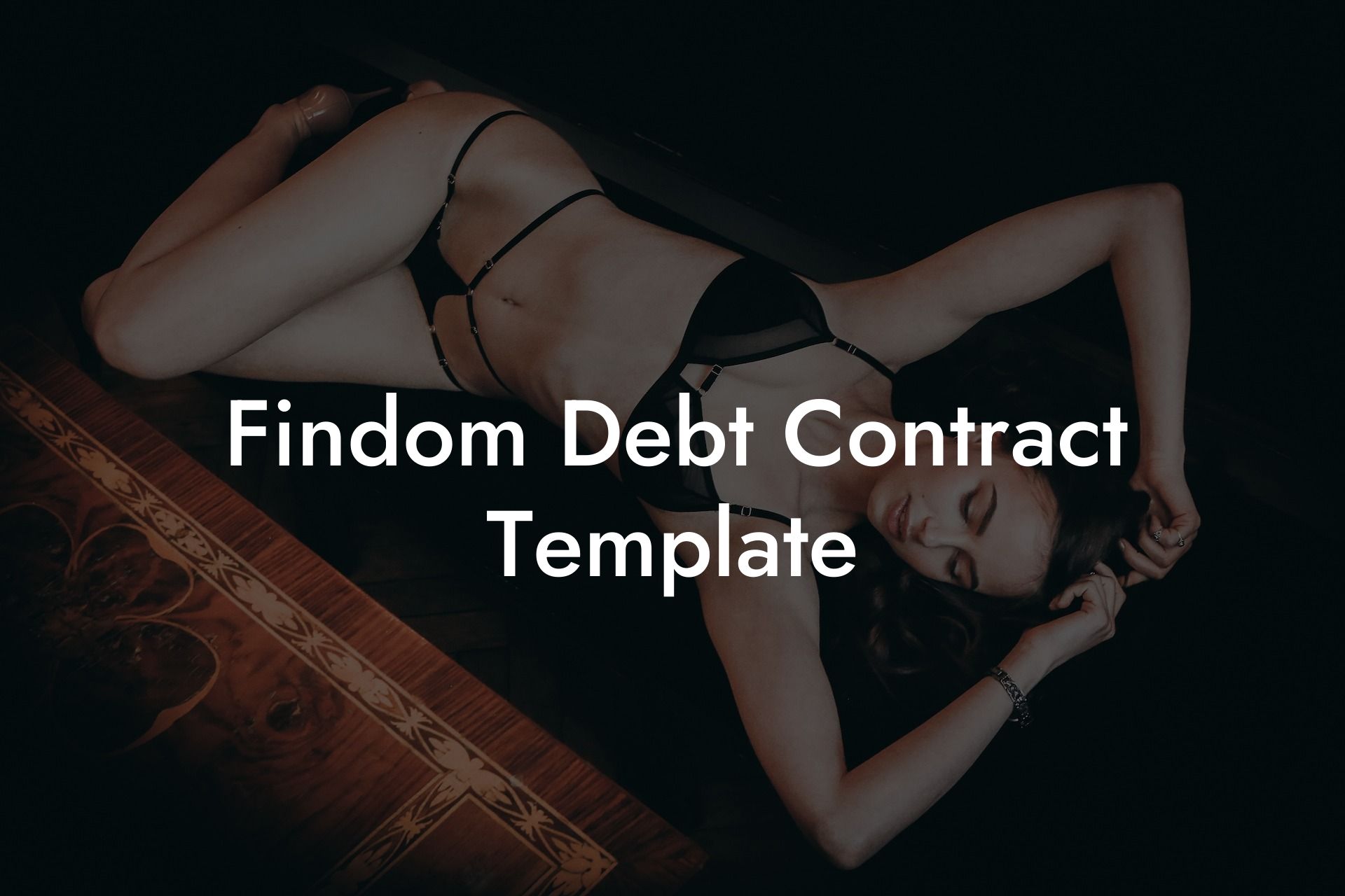 Findom Debt Contract Template