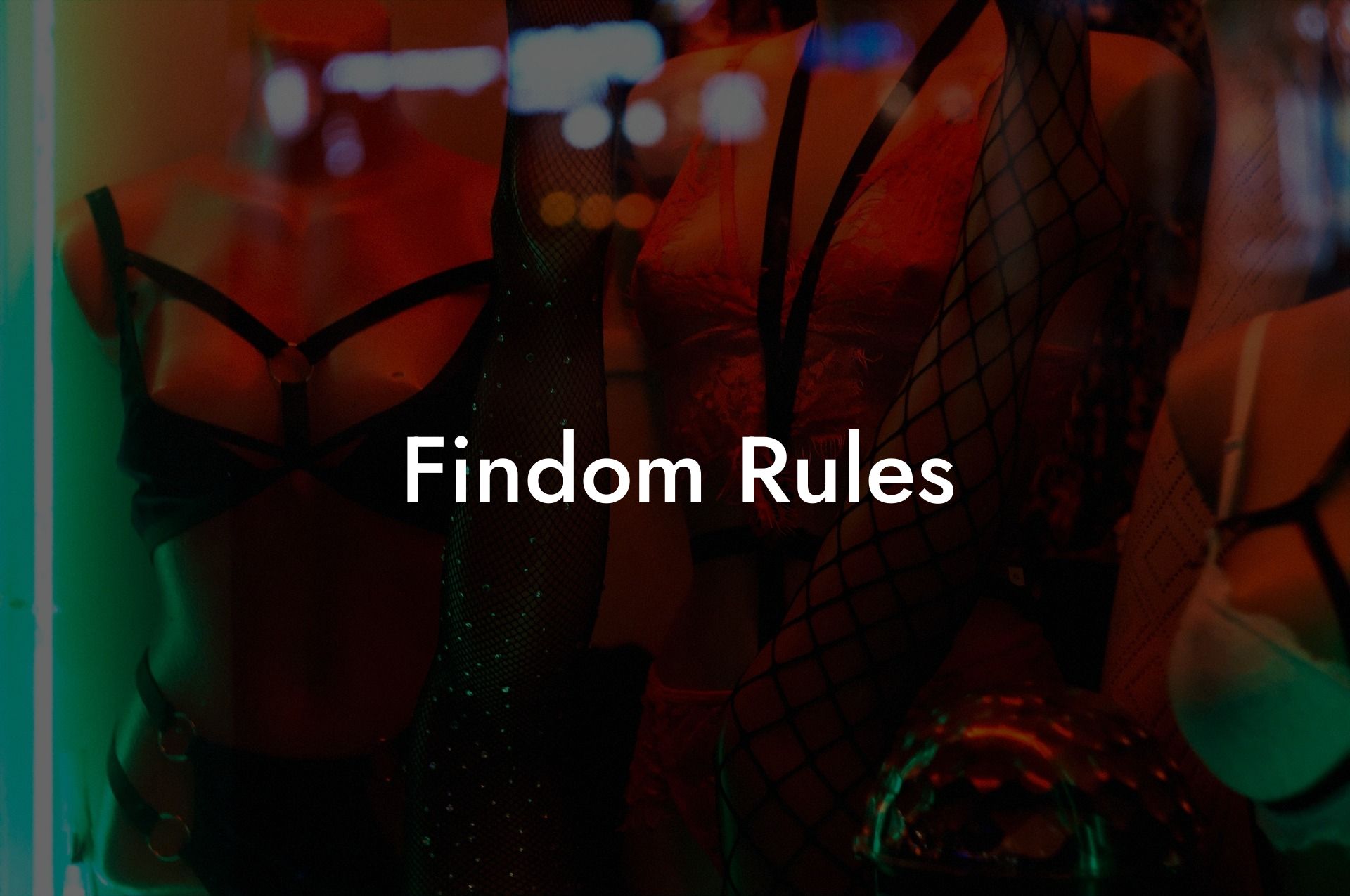 Findom Rules