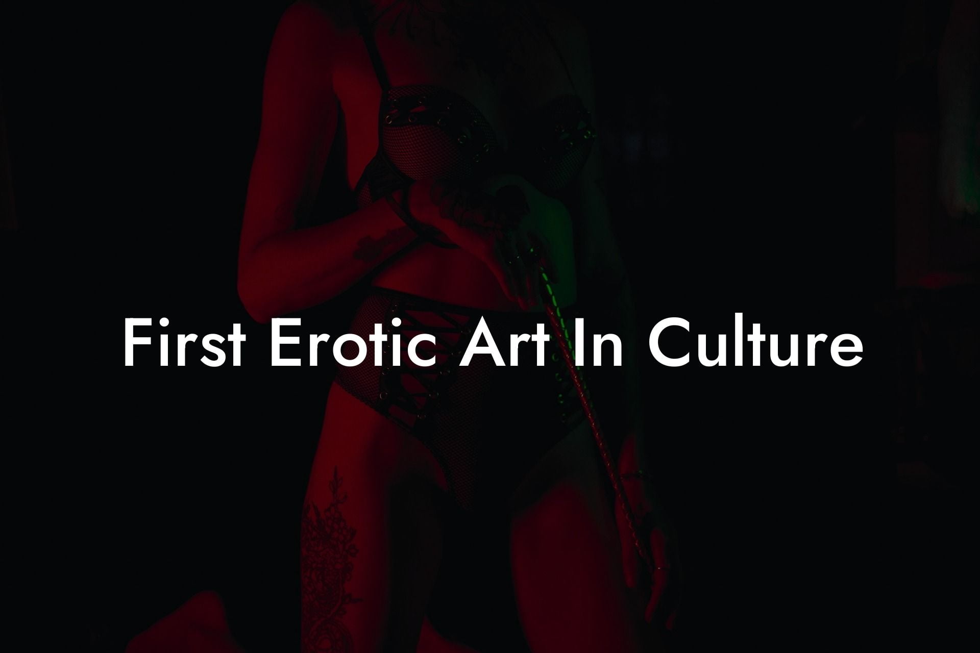 First Erotic Art In Culture