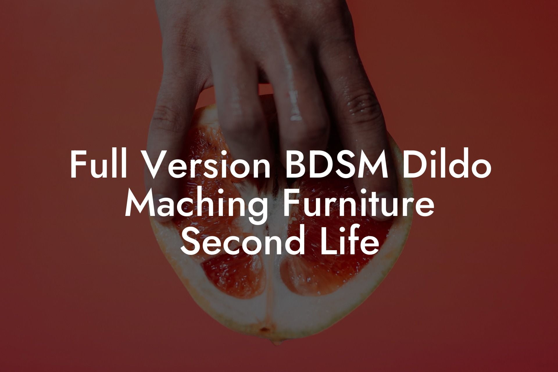 Full Version BDSM Dildo Maching Furniture Second Life
