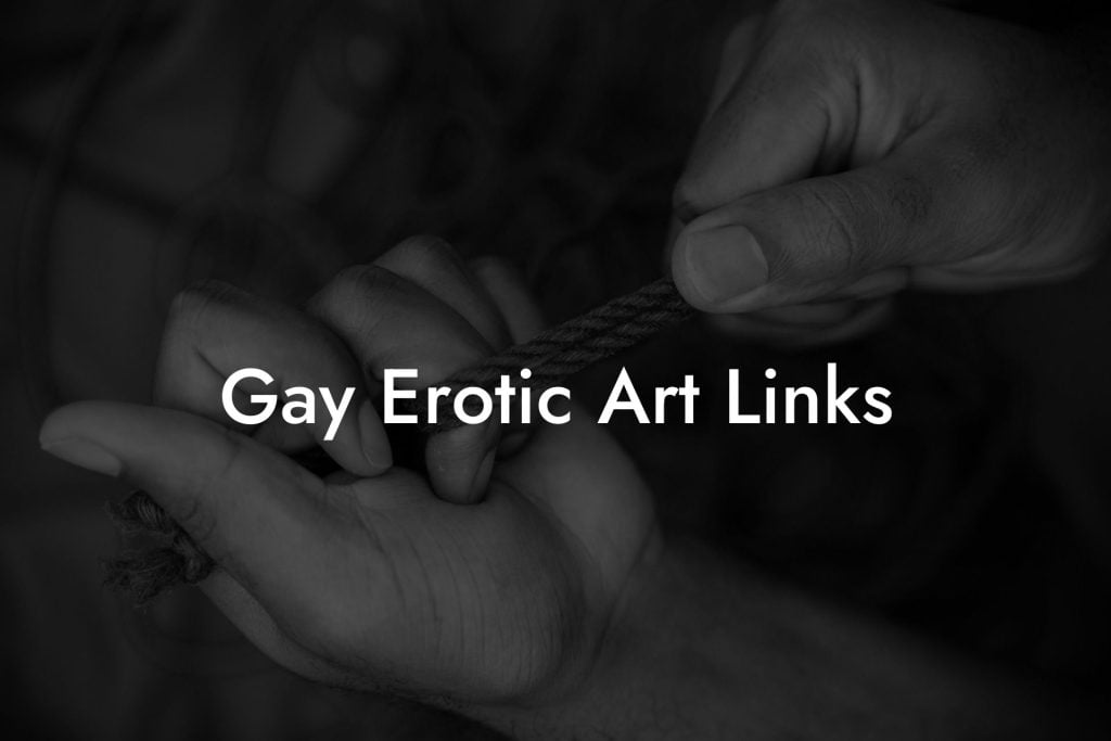 Gay Erotic Art Links