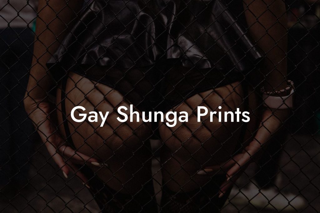 Gay Shunga Prints