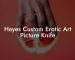 Hayes Custom Erotic Art Picture Knife