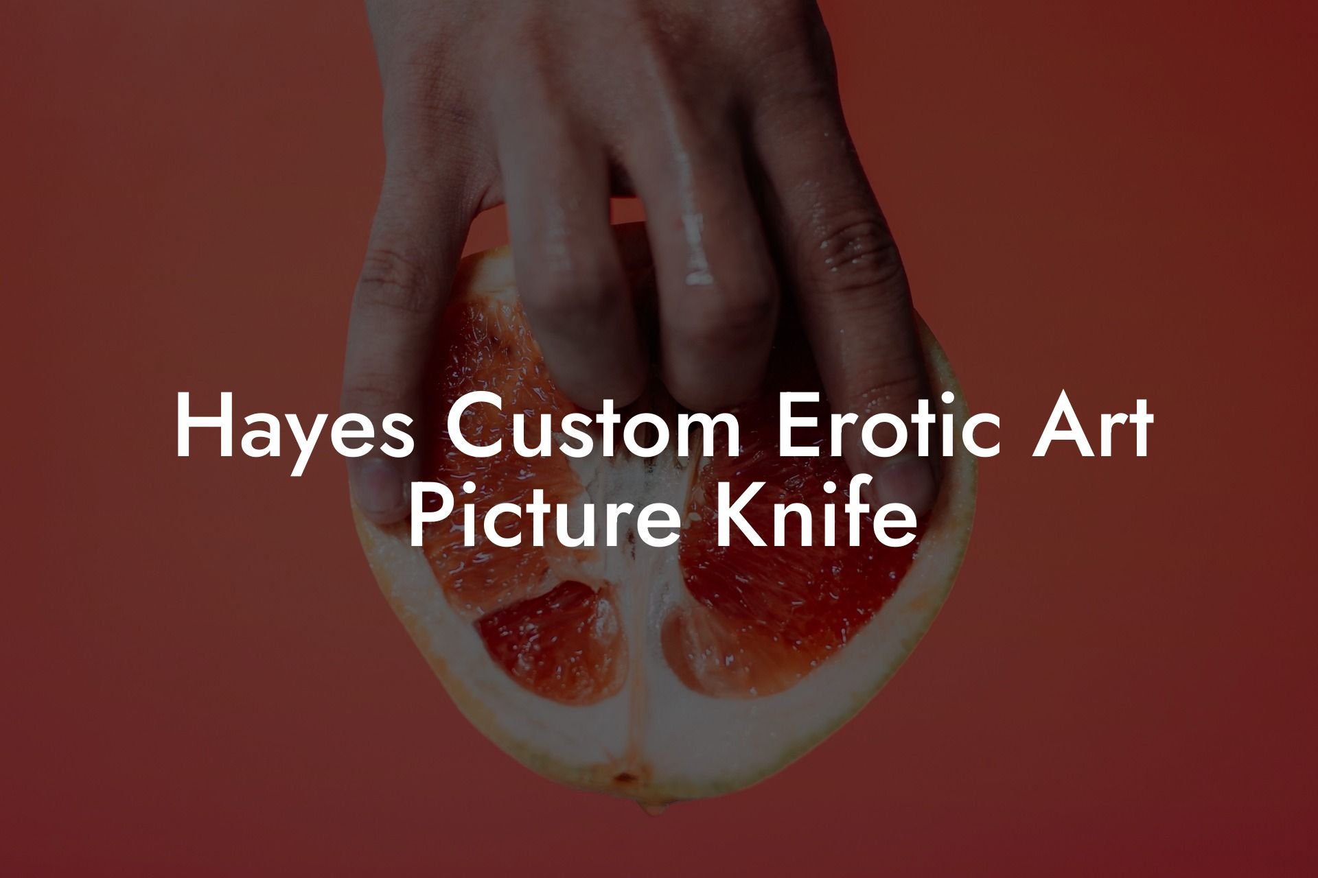 Hayes Custom Erotic Art Picture Knife