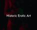 Historic Erotic Art