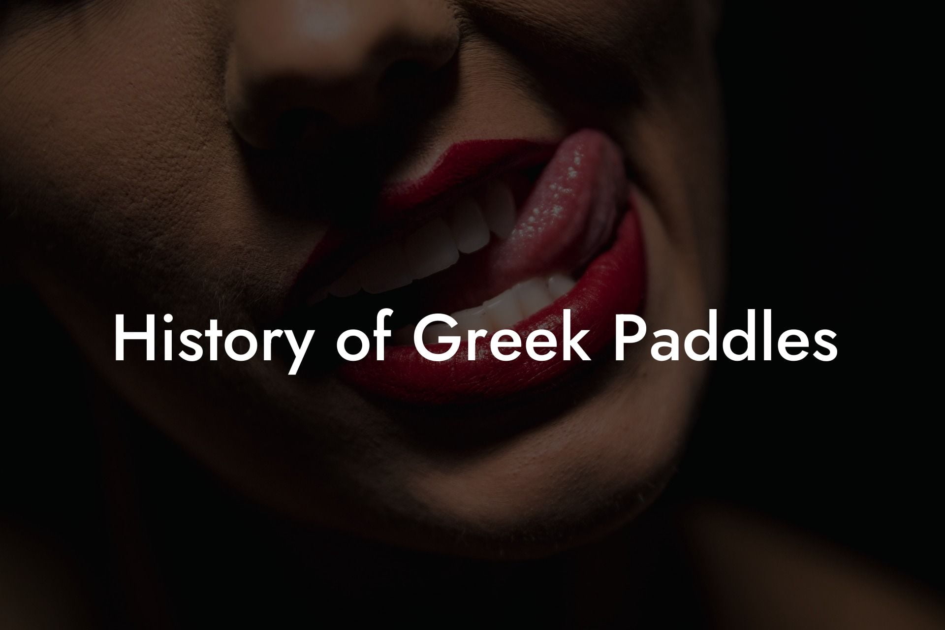 History of Greek Paddles