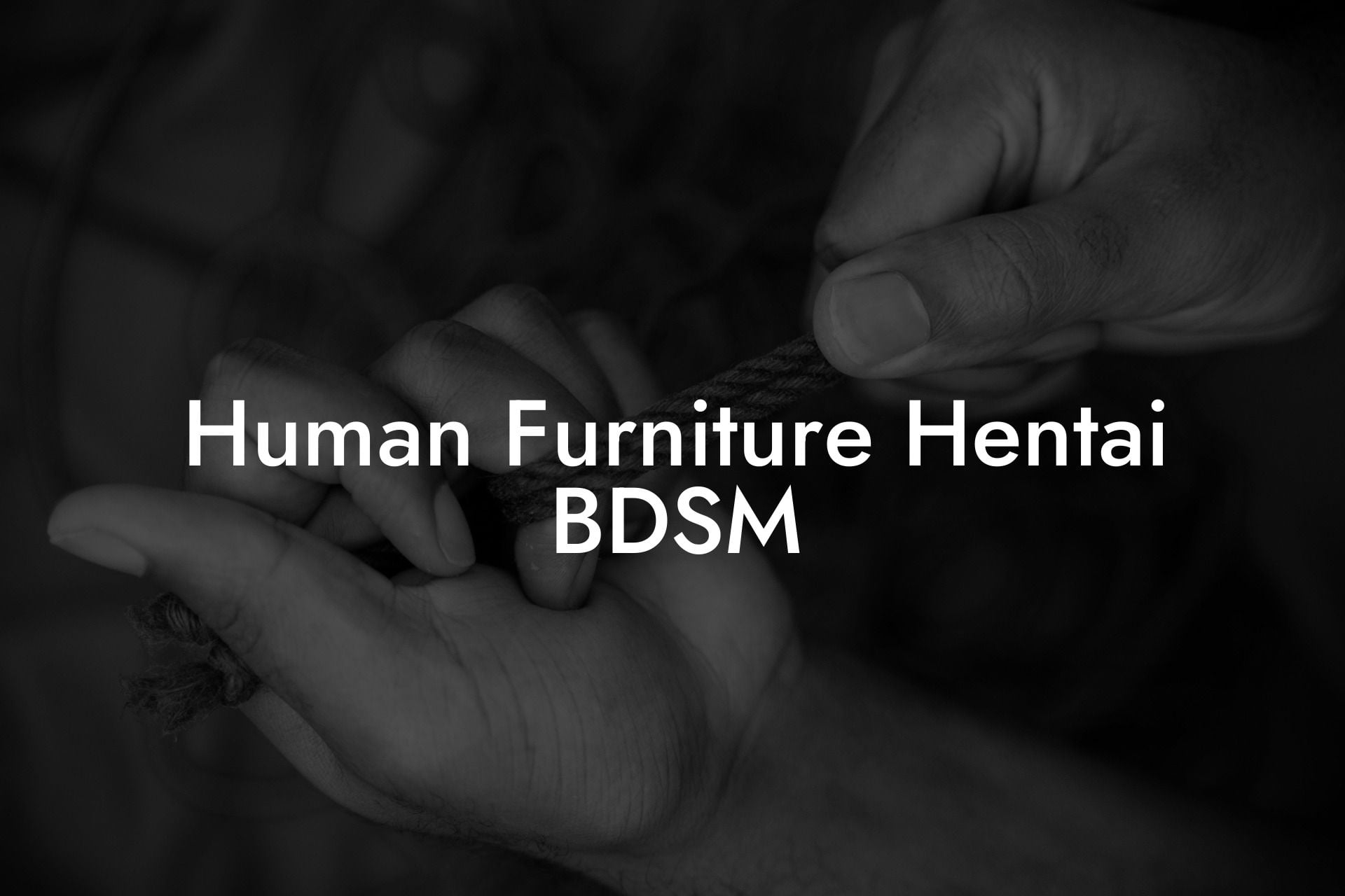 Human Furniture Hentai BDSM