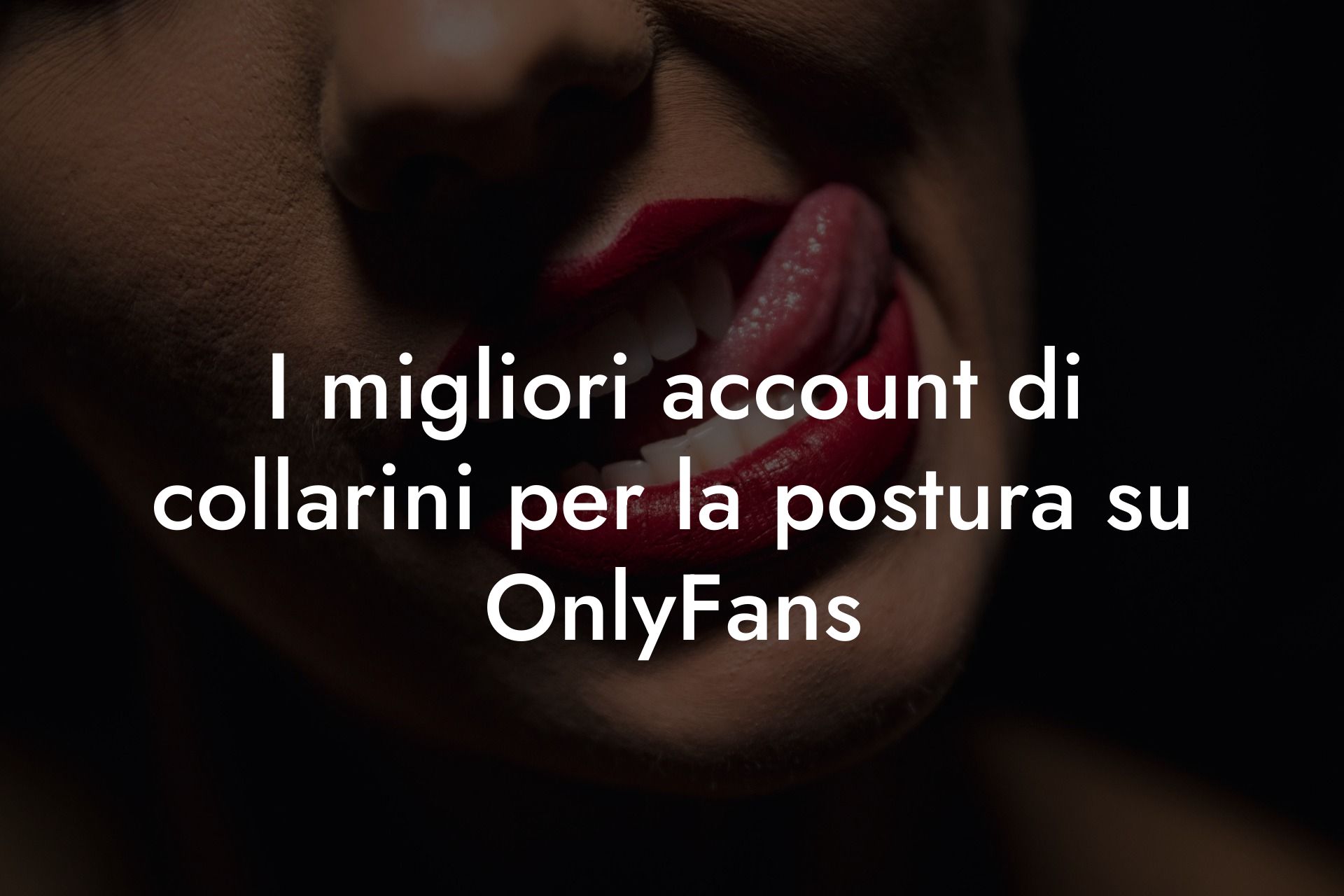 I migliori account di collarini per la postura su OnlyFans