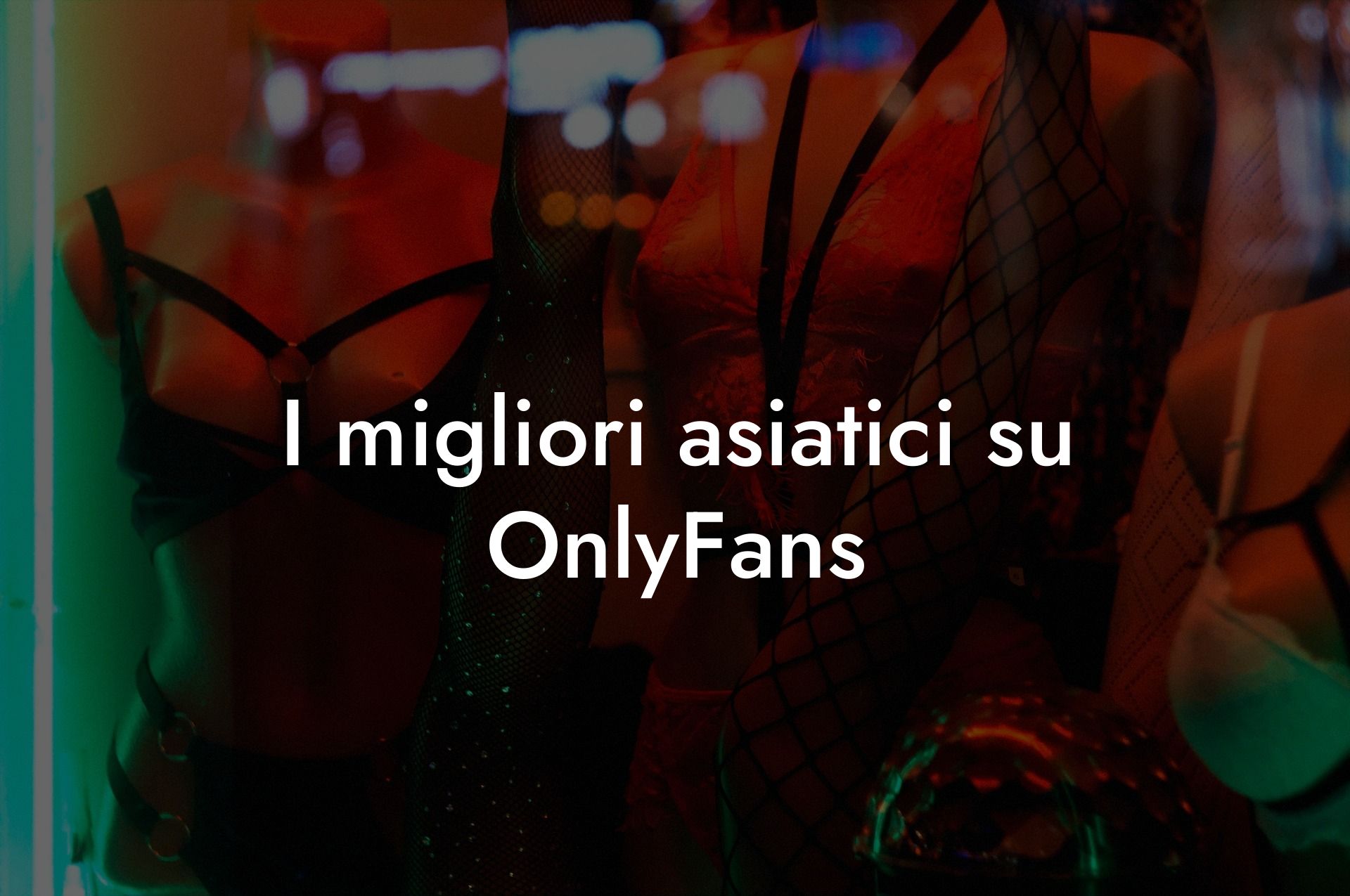I migliori asiatici su OnlyFans