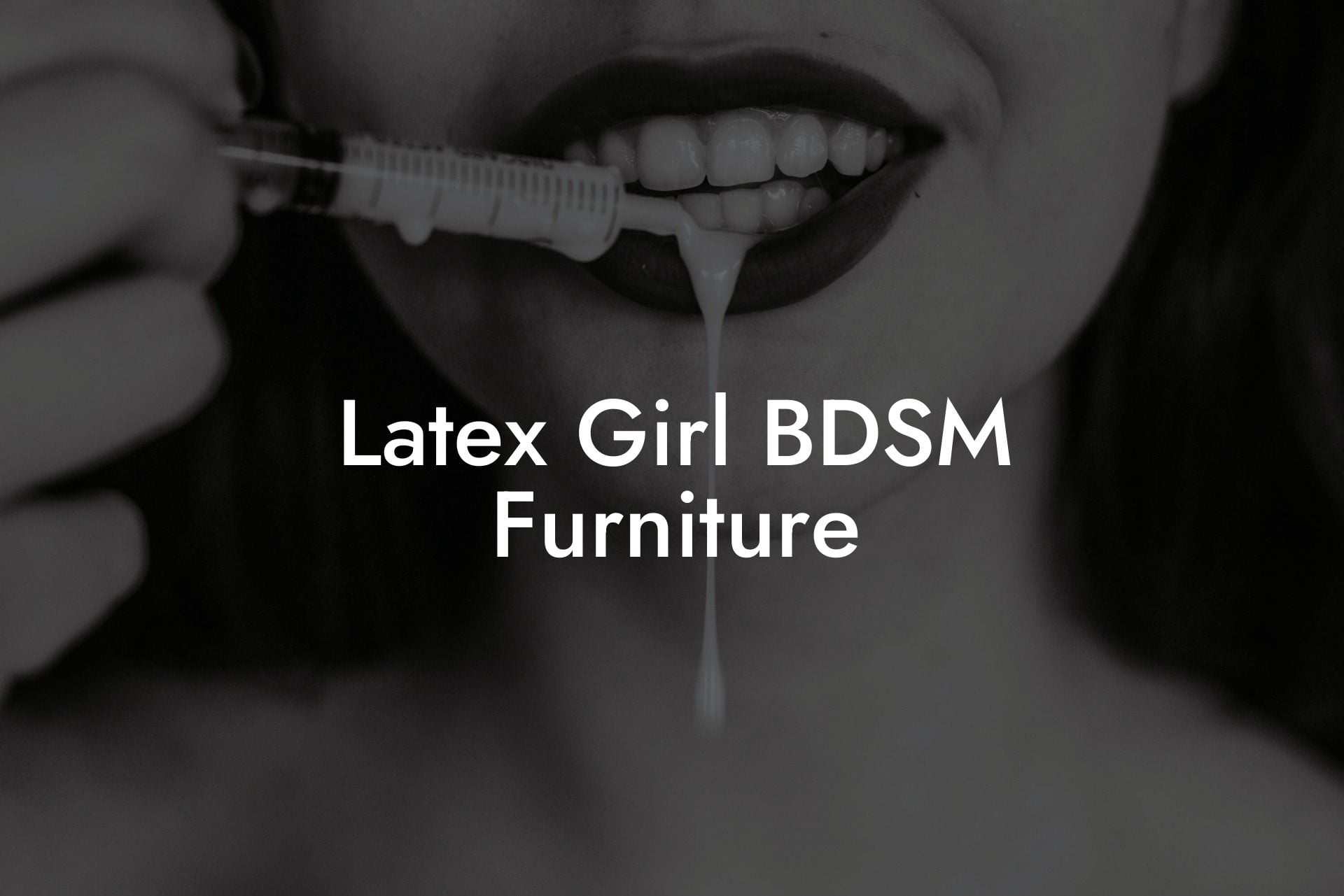 Latex Girl BDSM Furniture