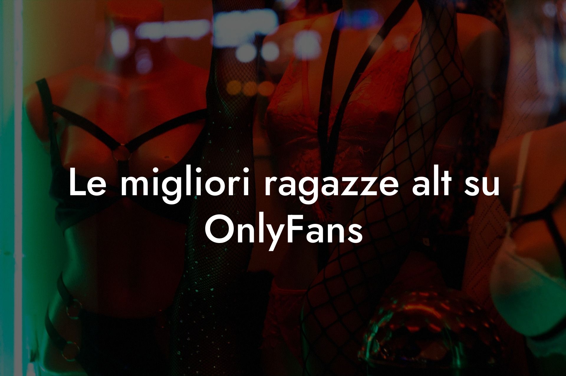 Le migliori ragazze alt su OnlyFans