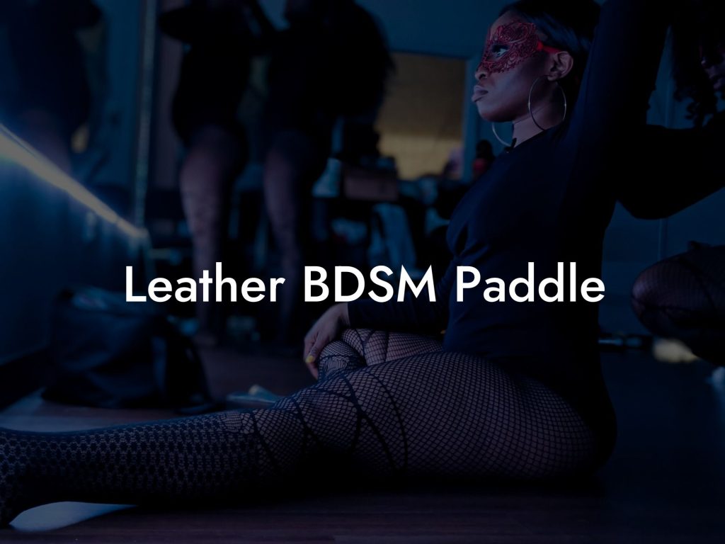 Leather BDSM Paddle