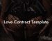 Love Contract Template