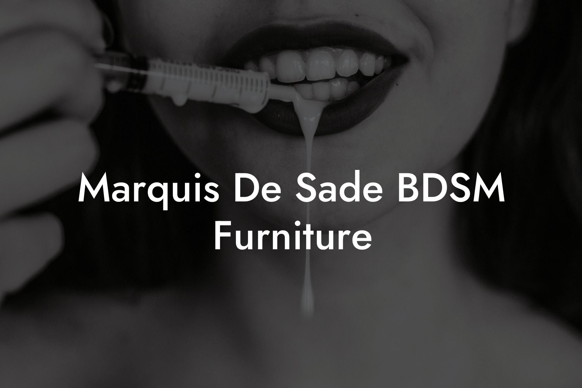 Marquis De Sade BDSM Furniture