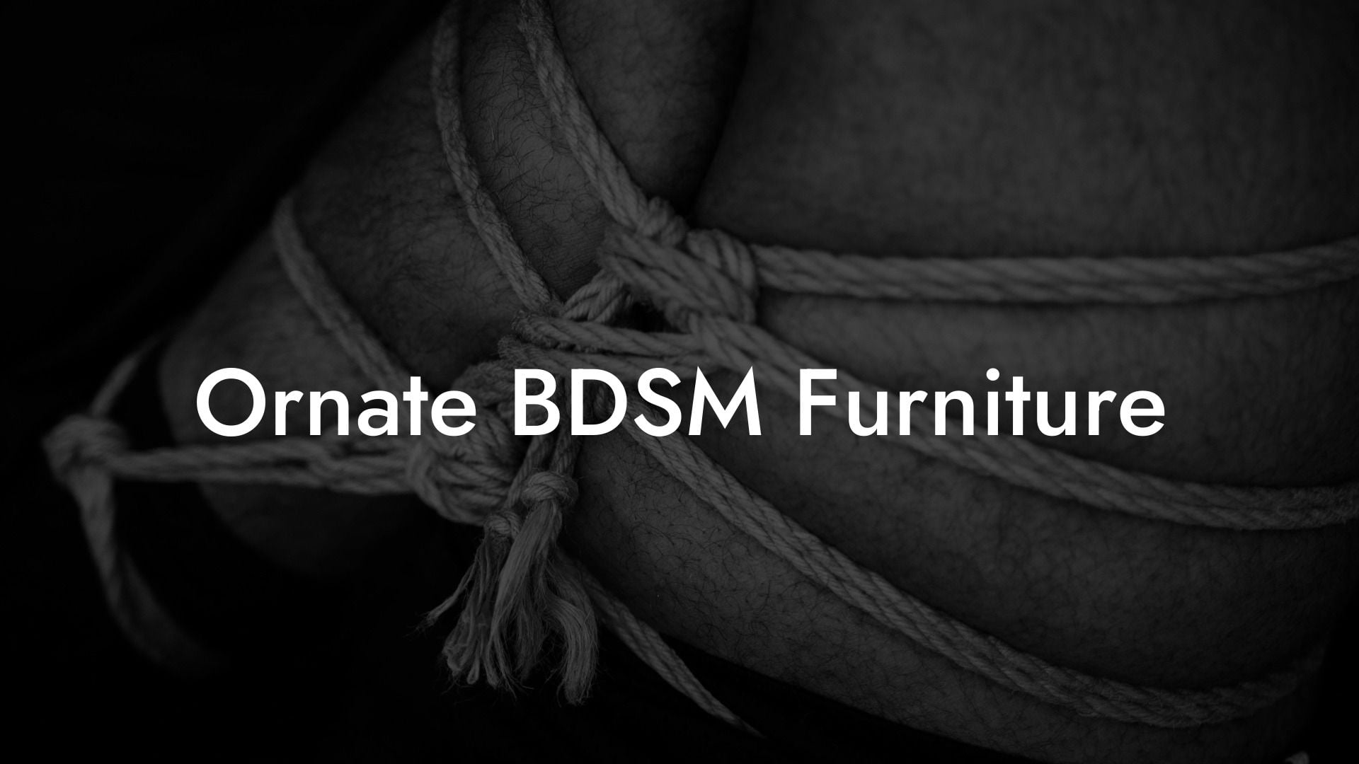 Ornate BDSM Furniture