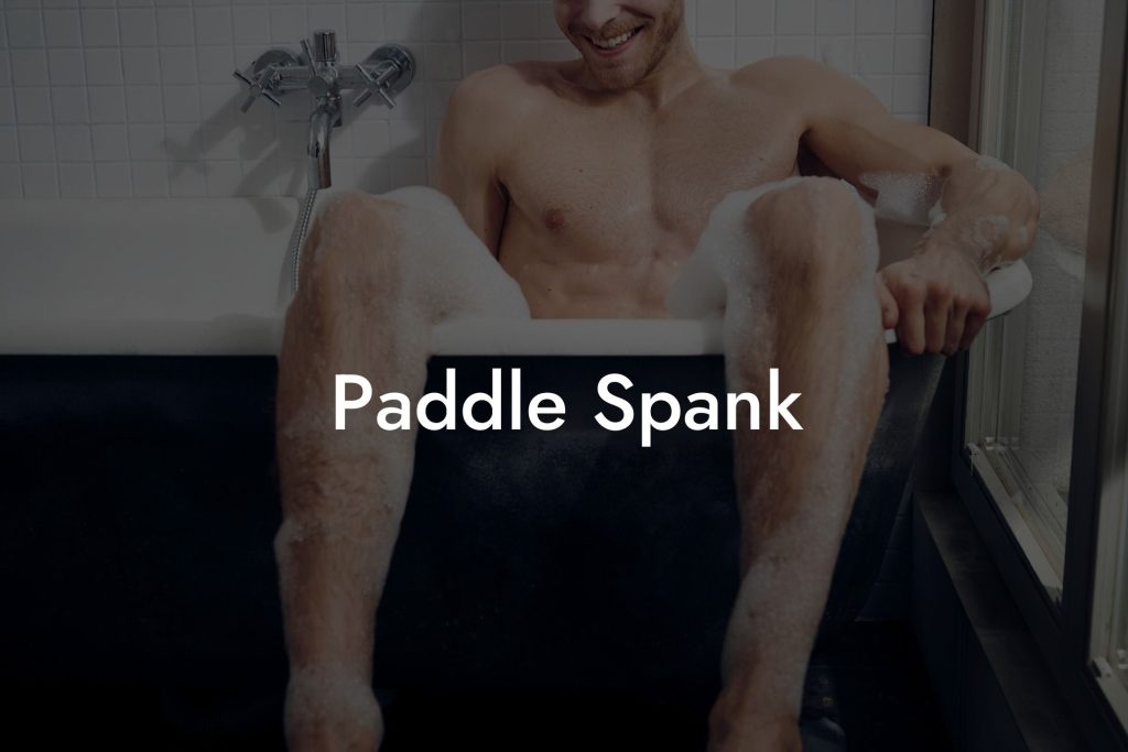 Paddle Spank