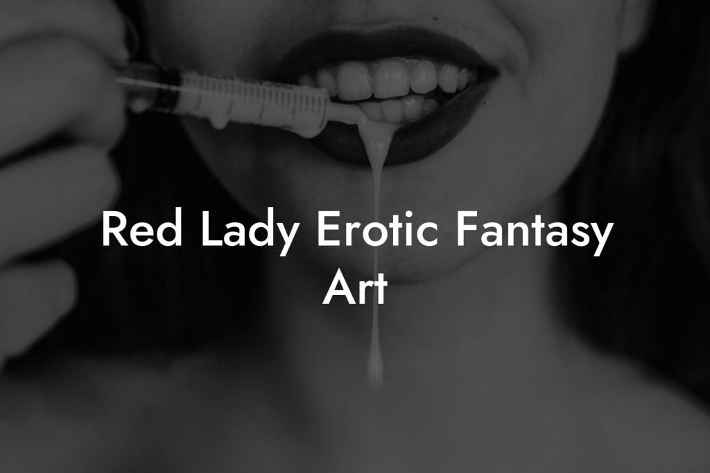 Red Lady Erotic Fantasy Art