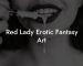 Red Lady Erotic Fantasy Art