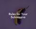 Rules for Your Submissive