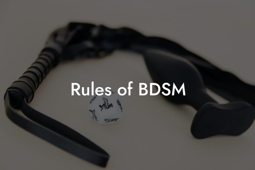 Rules of BDSM