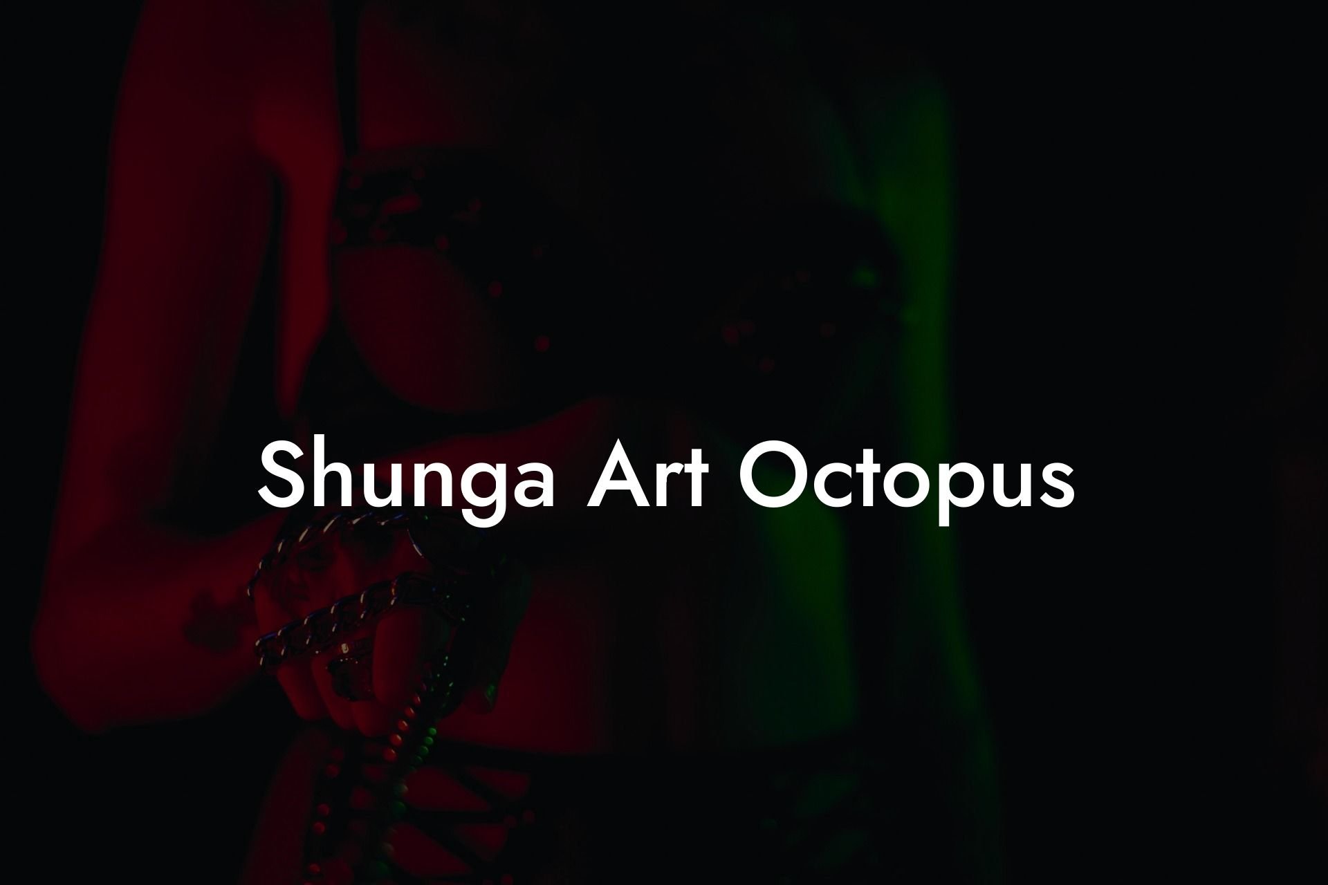 Shunga Art Octopus