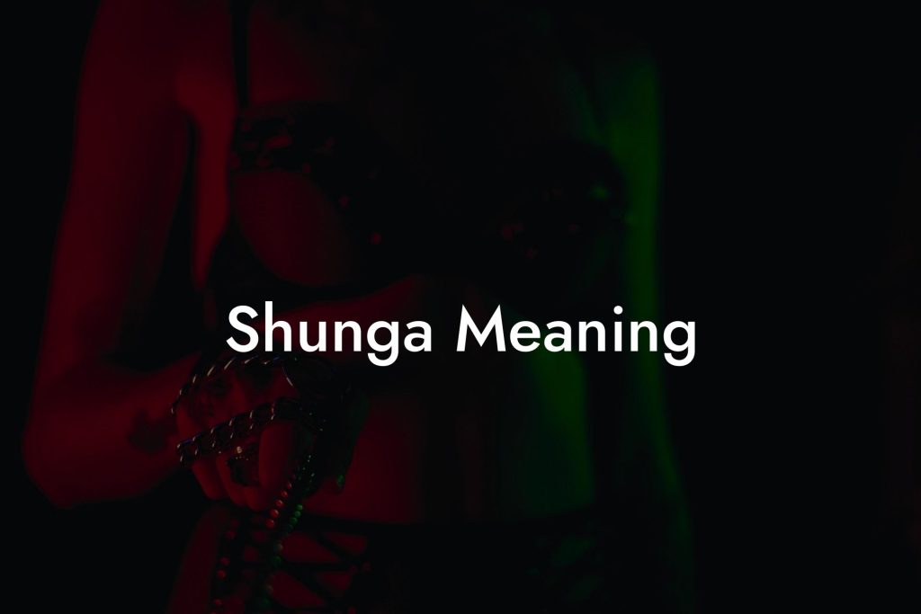 Shunga Meaning