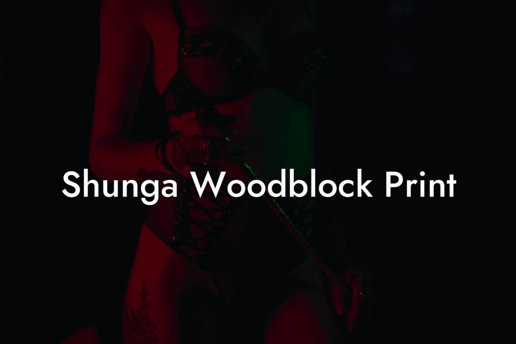 Shunga Woodblock Print