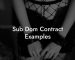 Sub Dom Contract Examples