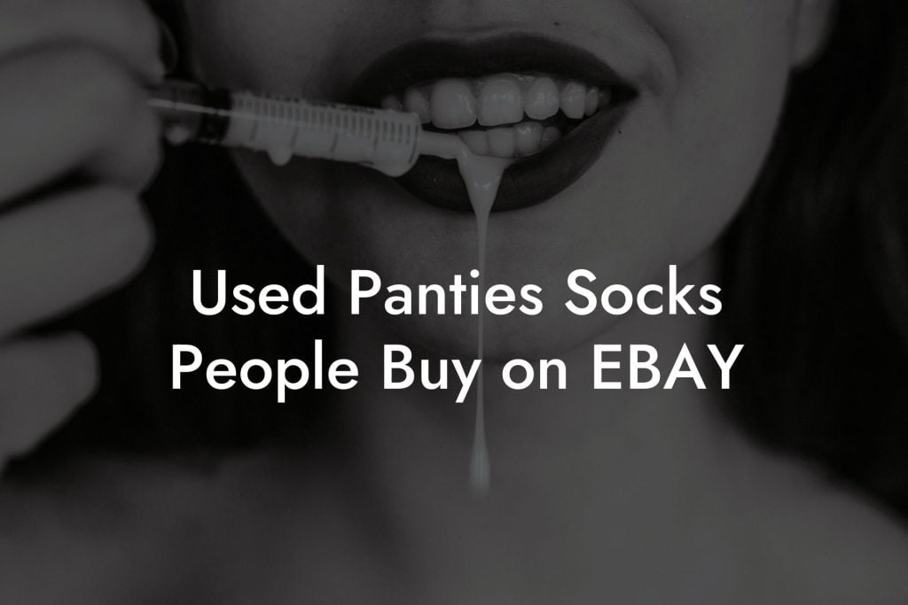 Used Panties Socks People Buy on EBAY